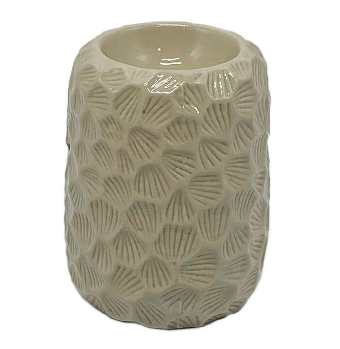 Aardewerk brander Honeycomb beige