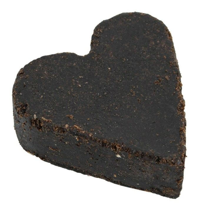 Geurblokje/amberblokje hart black amber