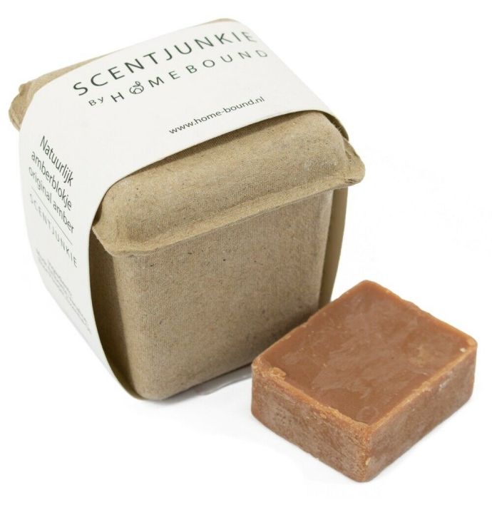 Natuurlijk amberblokje in een doosje ´Original Amber´