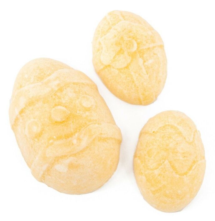 Organza zakje met 3x amberblokje Paaseieren ´Lily´