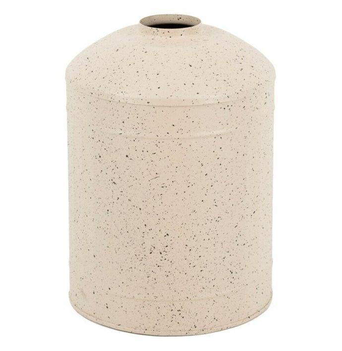 Metalen vaas zand dots