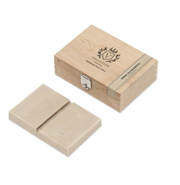 Wooden Box Wax Melt - Crema All’Amaretto