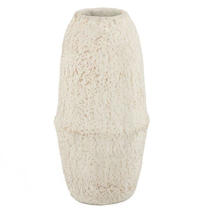 Aardewerk vaas naturel