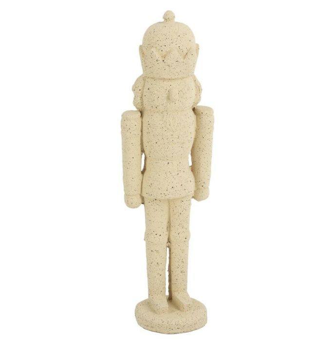 Aardewerk figuur notenkraker beige