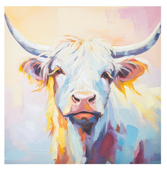 Schilderij handgeschilderd Schotse Hooglander