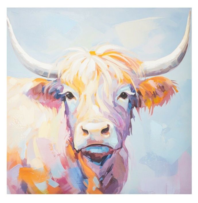 Schilderij handgeschilderd Schotse Hooglander