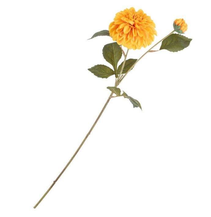 Kunstbloem dahlia oranje
