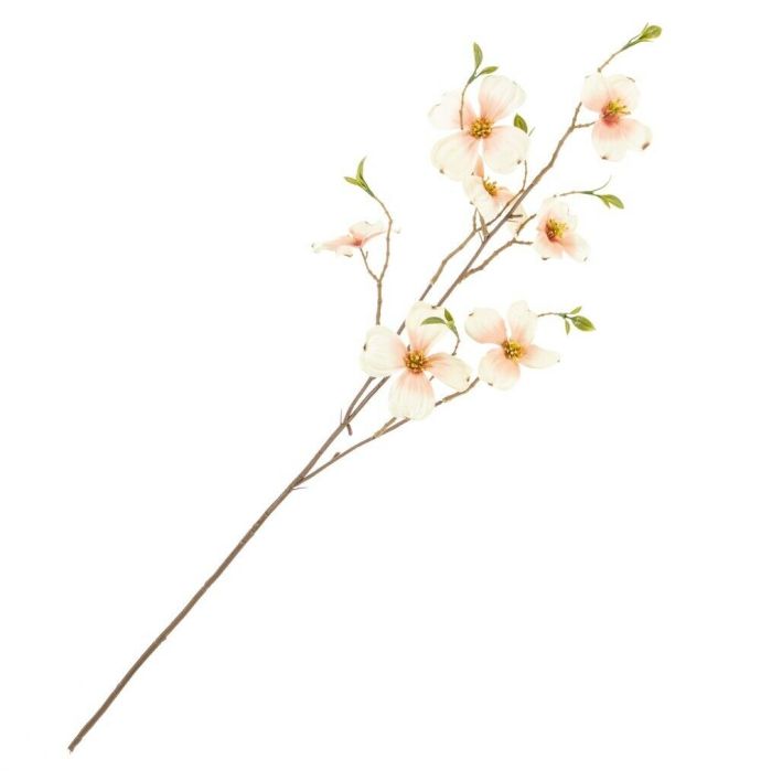 Kunstbloem dogwood roze