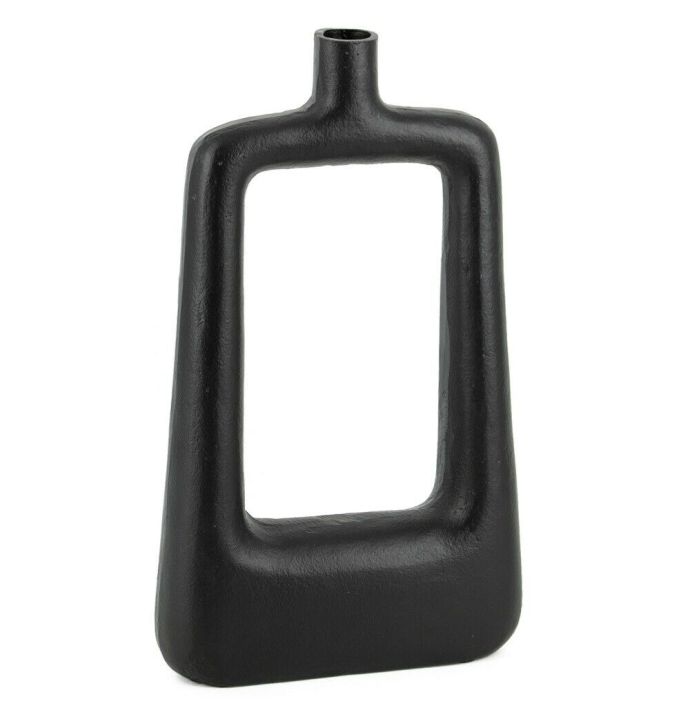 Vaas metaal opening zwart