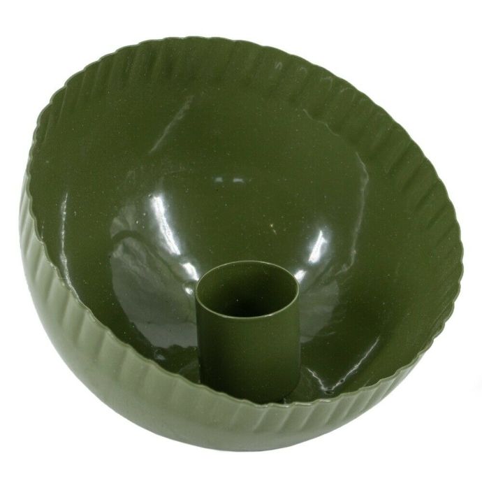Kaarsenstandaard bowl green