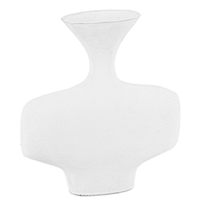 Vaas metaal organisch wit