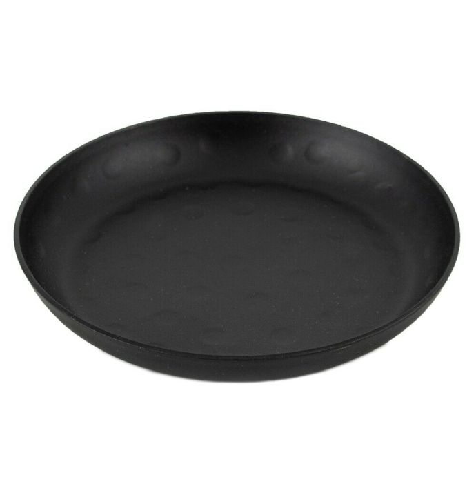 Schaaltje hammered zwart