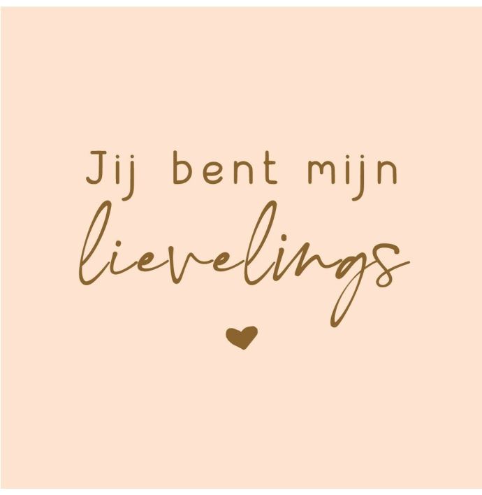 Tegeltje 'Lievelings'