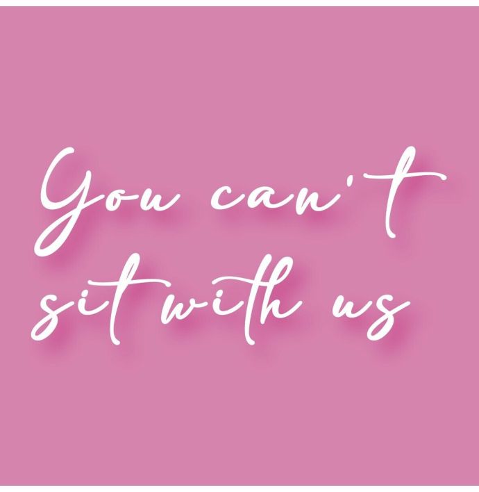 Tegeltje 'Can't sit with us'