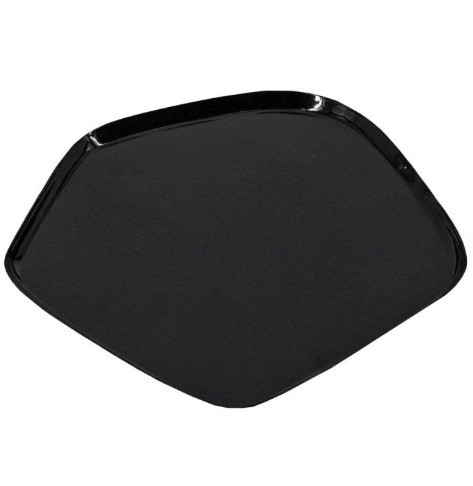 Metalen dienblad organisch zwart