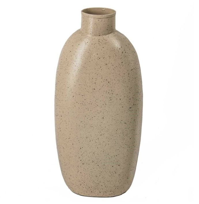 Metalen vaas zand dots