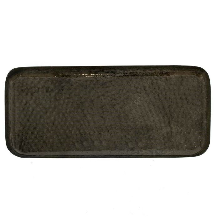 Metalen dienblad rectangle olive