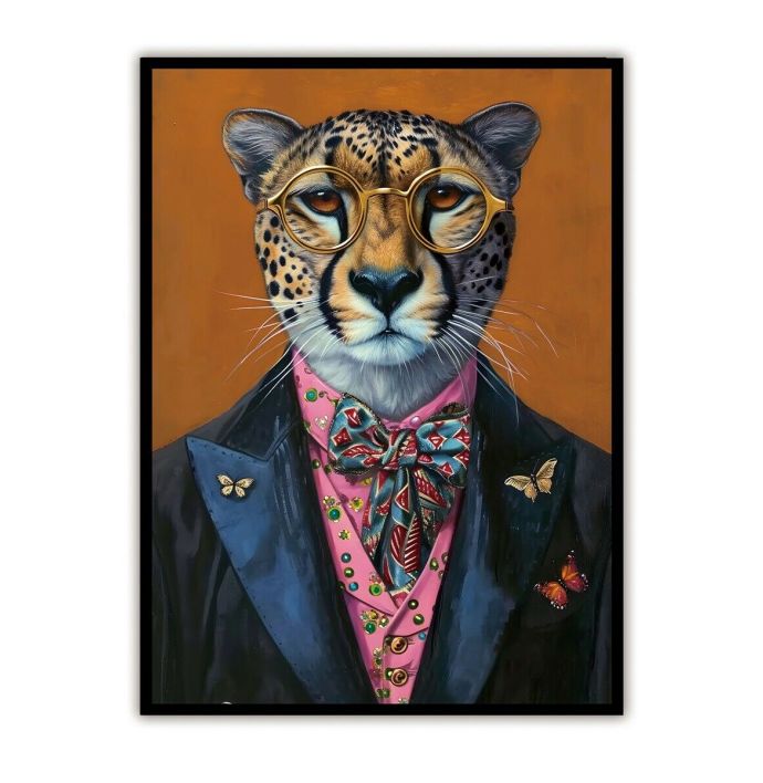 Schilderij 'Fancy Lion'