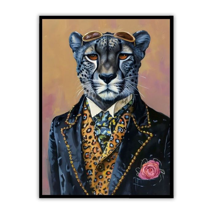 Schilderij 'Fancy Lion'