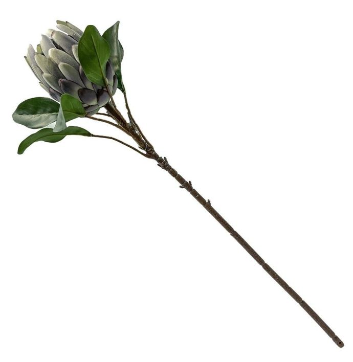 Kunstbloem Protea royal blauw
