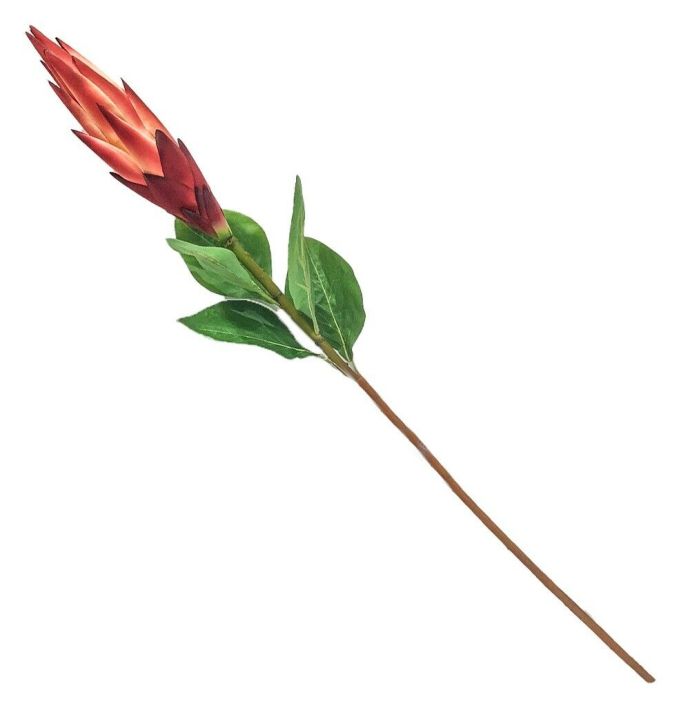 Kunstbloem Protea oranje