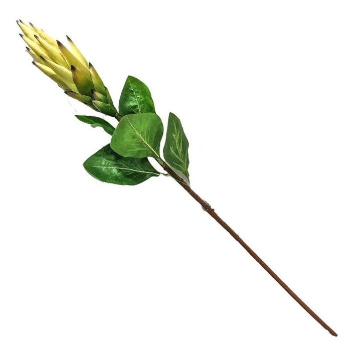 Kunstbloem Protea geel