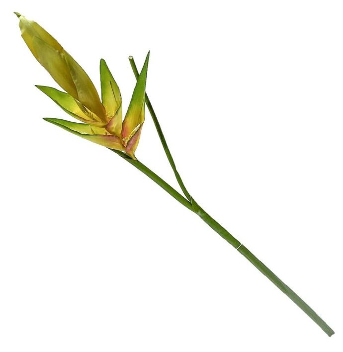 Kunstbloem Heliconia geel