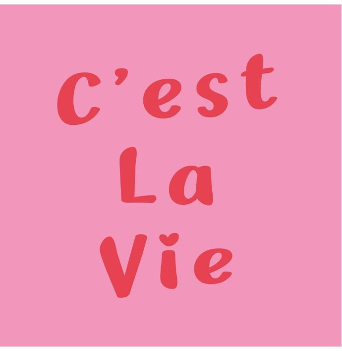 Tegeltje 'C'est la vie'