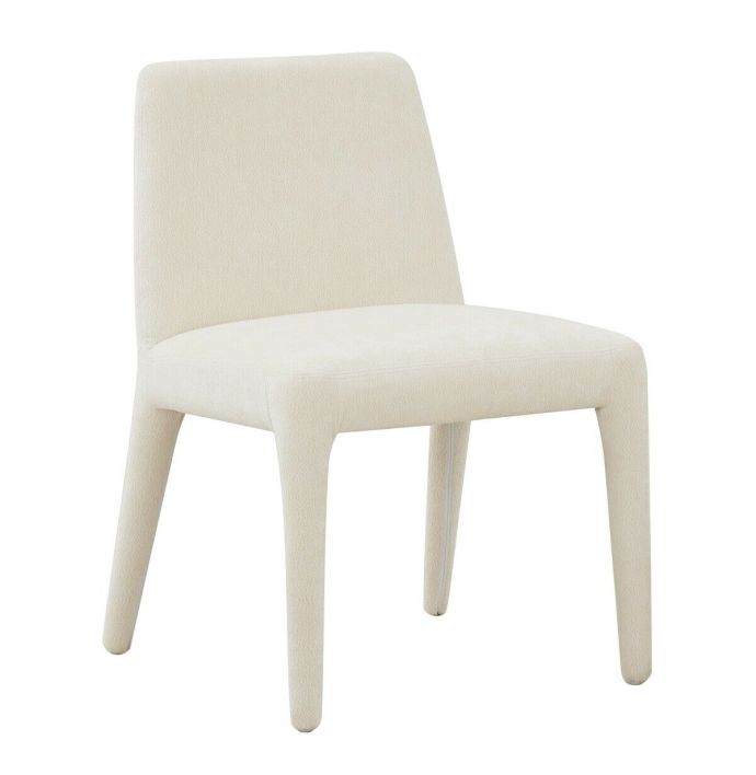 Eetkamerstoel Nari in stof wit