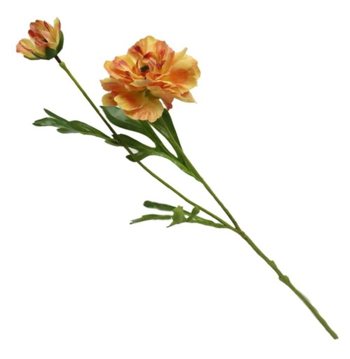Kunstbloem ranonkel oranje