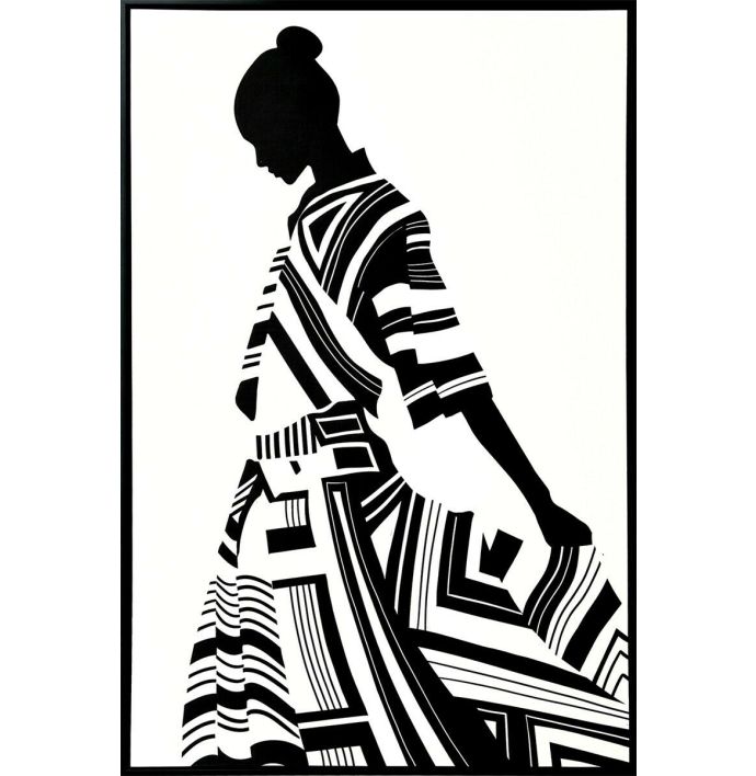 Schilderij vrouw 80x120cm