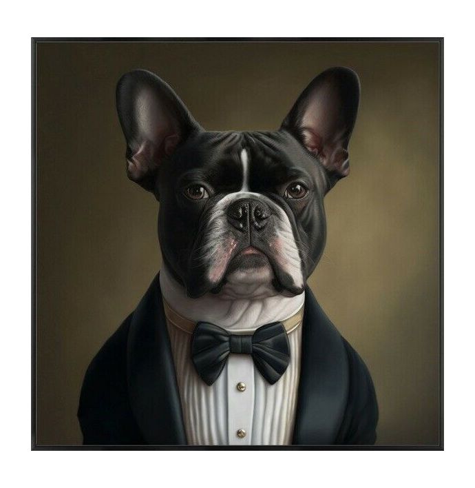 Poster in frame hond in pak