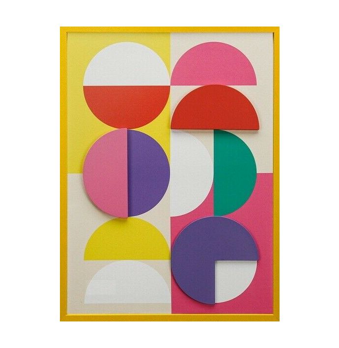 Schilderij abstract organisch kleurrijk