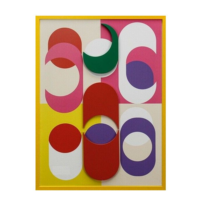 Schilderij abstract organisch kleurrijk