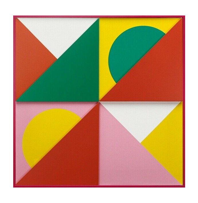 Schilderij abstract organisch kleurrijk