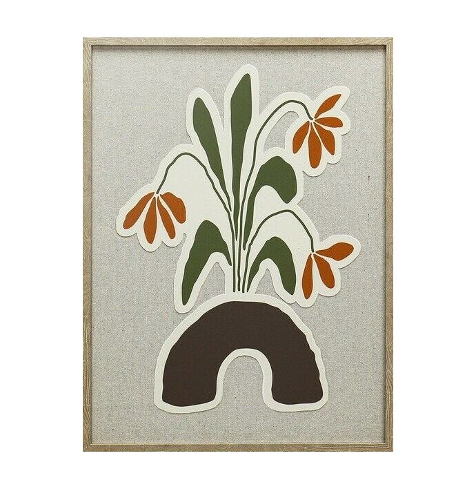 Schilderij vaas met bloemen