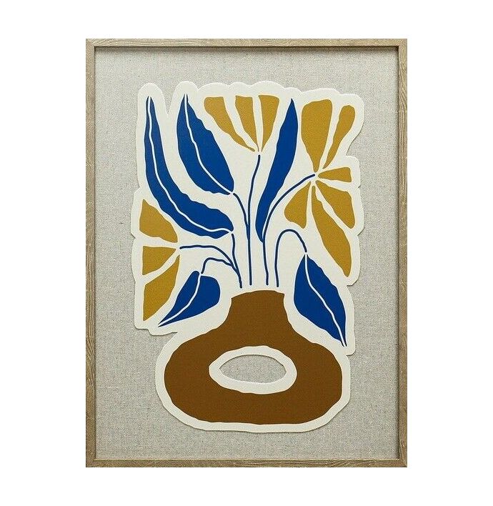 Schilderij vaas met bloemen