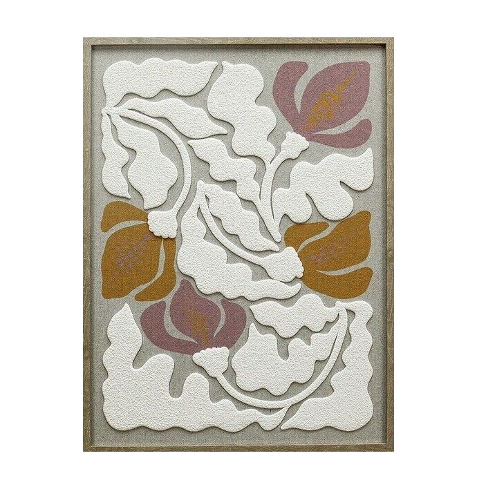 Schilderij floral relief