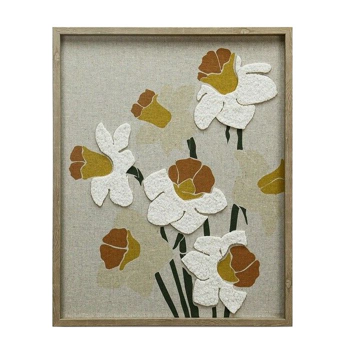 Schilderij 3D bloemen