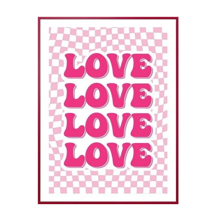 Poster in frame love