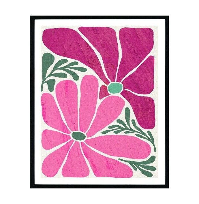 Poster in frame retro flowers