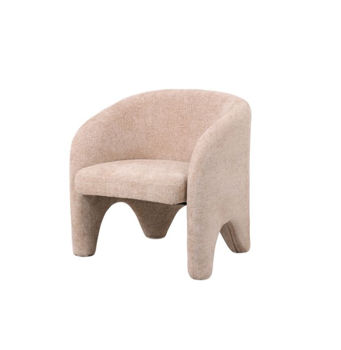 Fauteuil Elle in stof chenille
