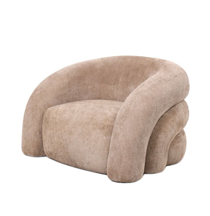 Fauteuil Senna in stof chenille