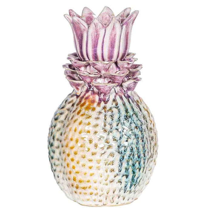 Aardewerk vaas flower rainbow