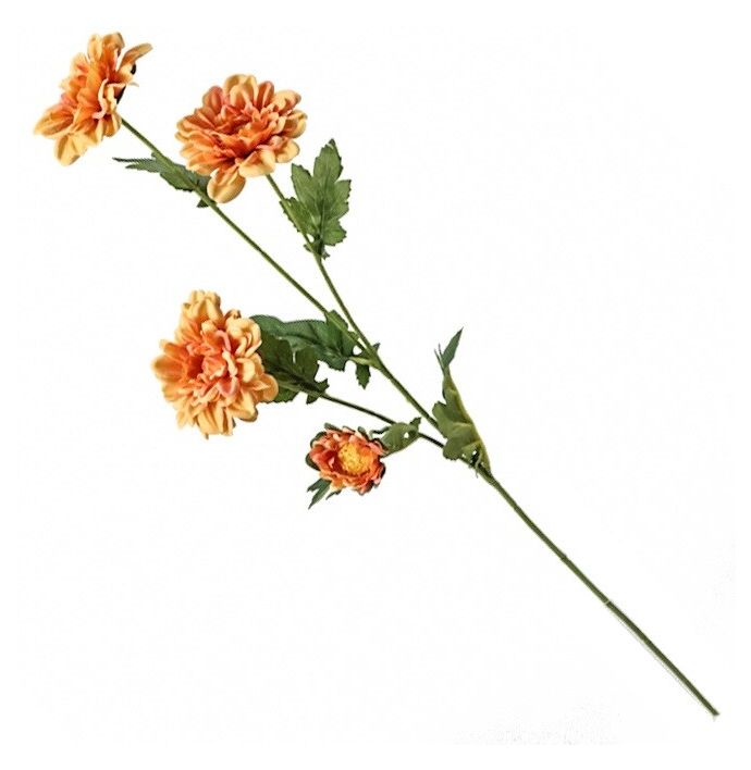 Kunstbloem chrysant oranje