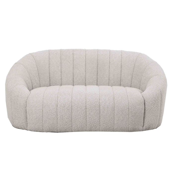 Loveseat Vive in stof bouclé zand