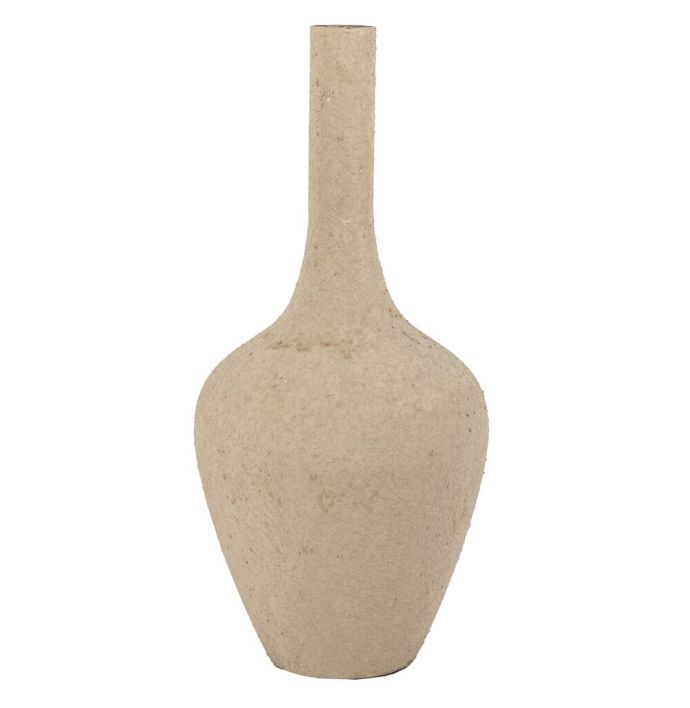 Metalen vaas rough sand