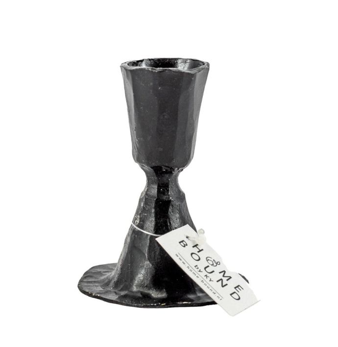 Kaarsenstandaard metaal zwart