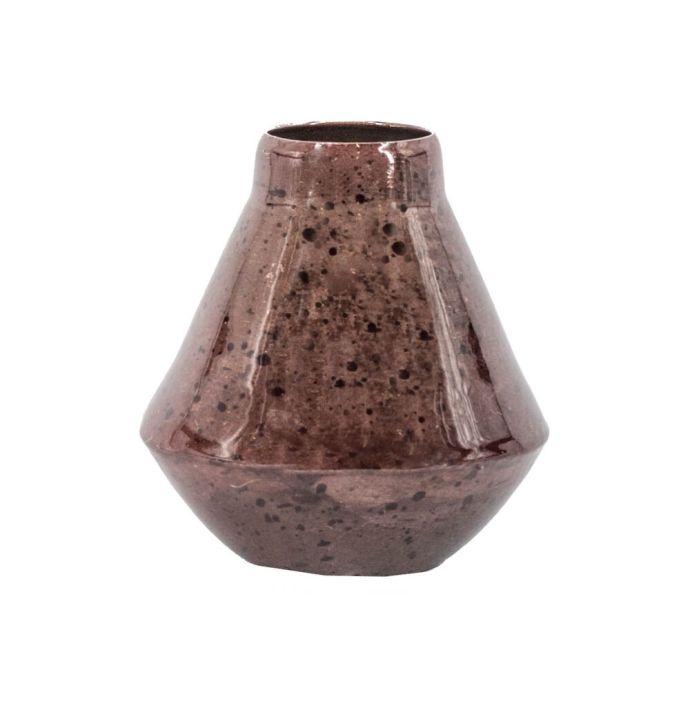 Metalen vaasje rosewood