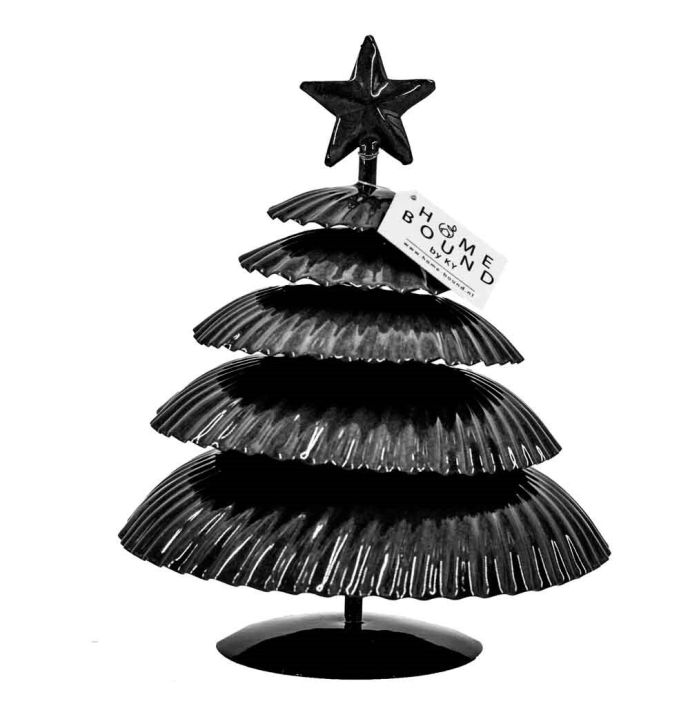 Metalen kerstboom zwart